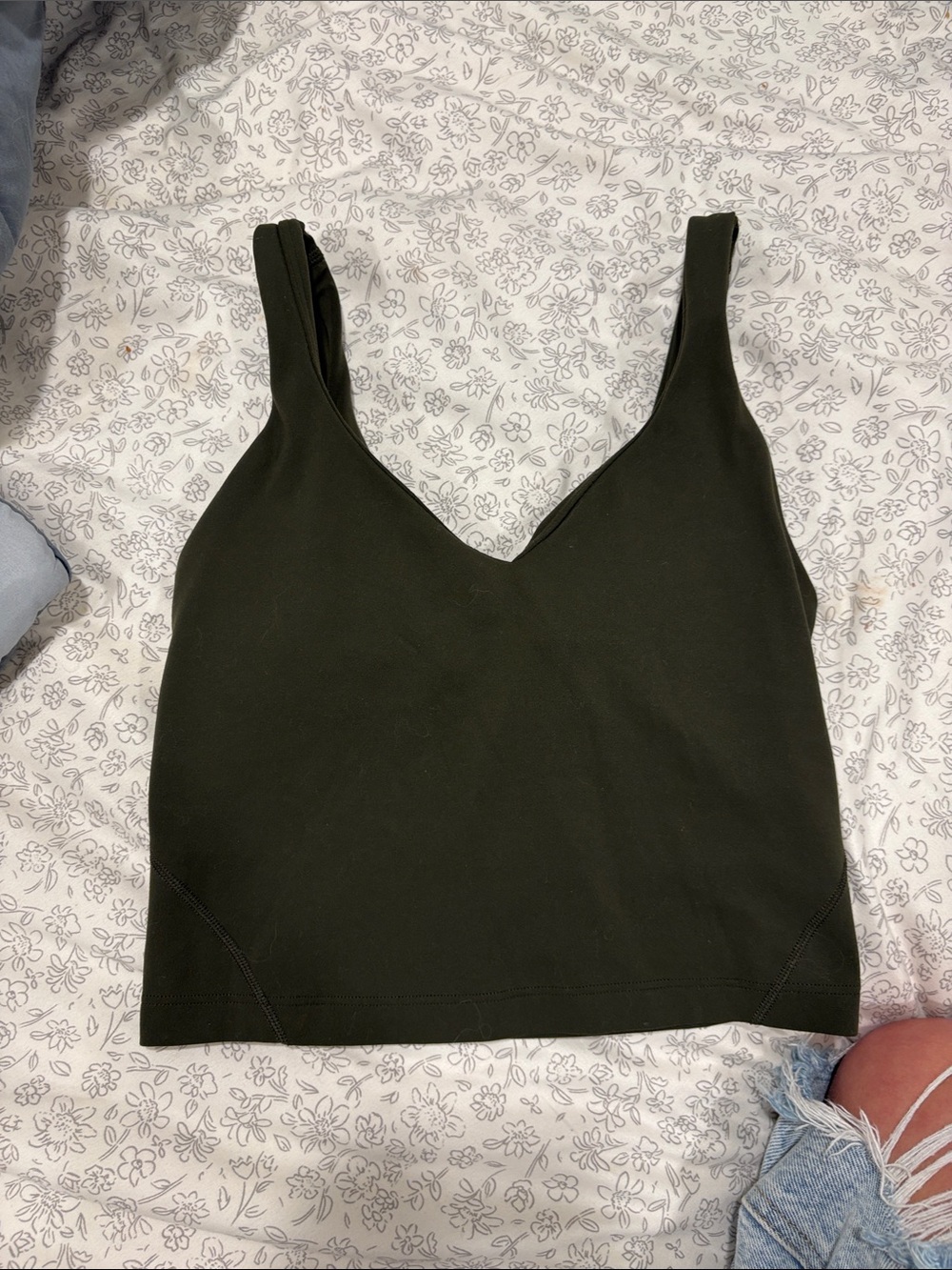 lululemon athletica Olive Green tank top